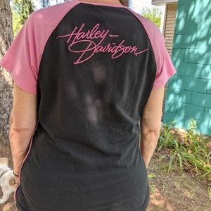 Harley Davidson women's tee embroidered xl